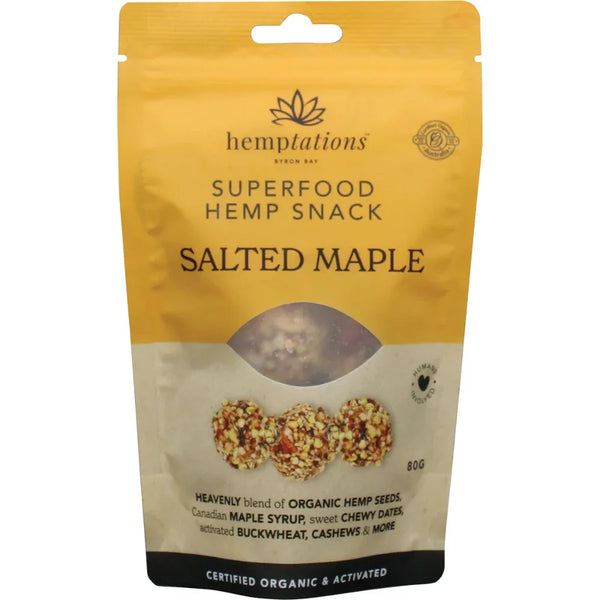 2DIE4 LIVE FOODS Hemptations Salted Maple 80g - L'Organic