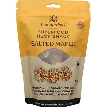 2DIE4 LIVE FOODS Hemptations Salted Maple 200g - L'Organic