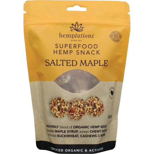 2DIE4 LIVE FOODS Hemptations Salted Maple 200g - L'Organic