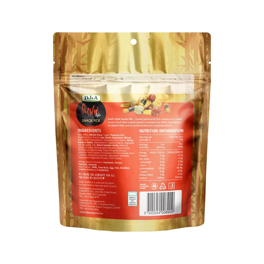 DJ&A Sushi Style Snack Mix - 9x150g