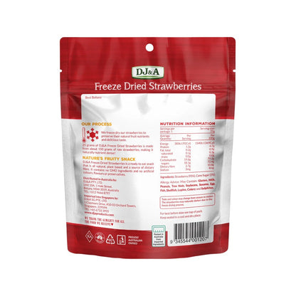 DJ&A Freeze Dried Strawberries - 10x25g