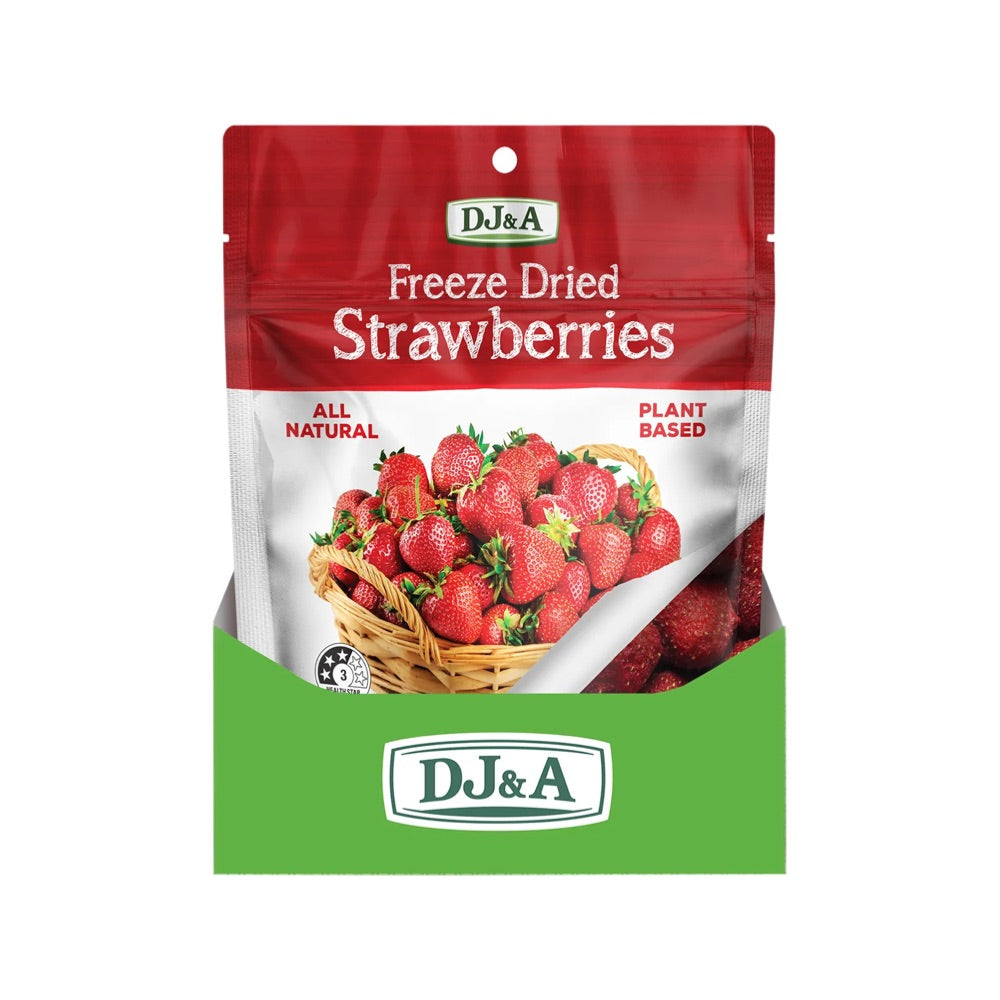DJ&A Freeze Dried Strawberries - 10x25g