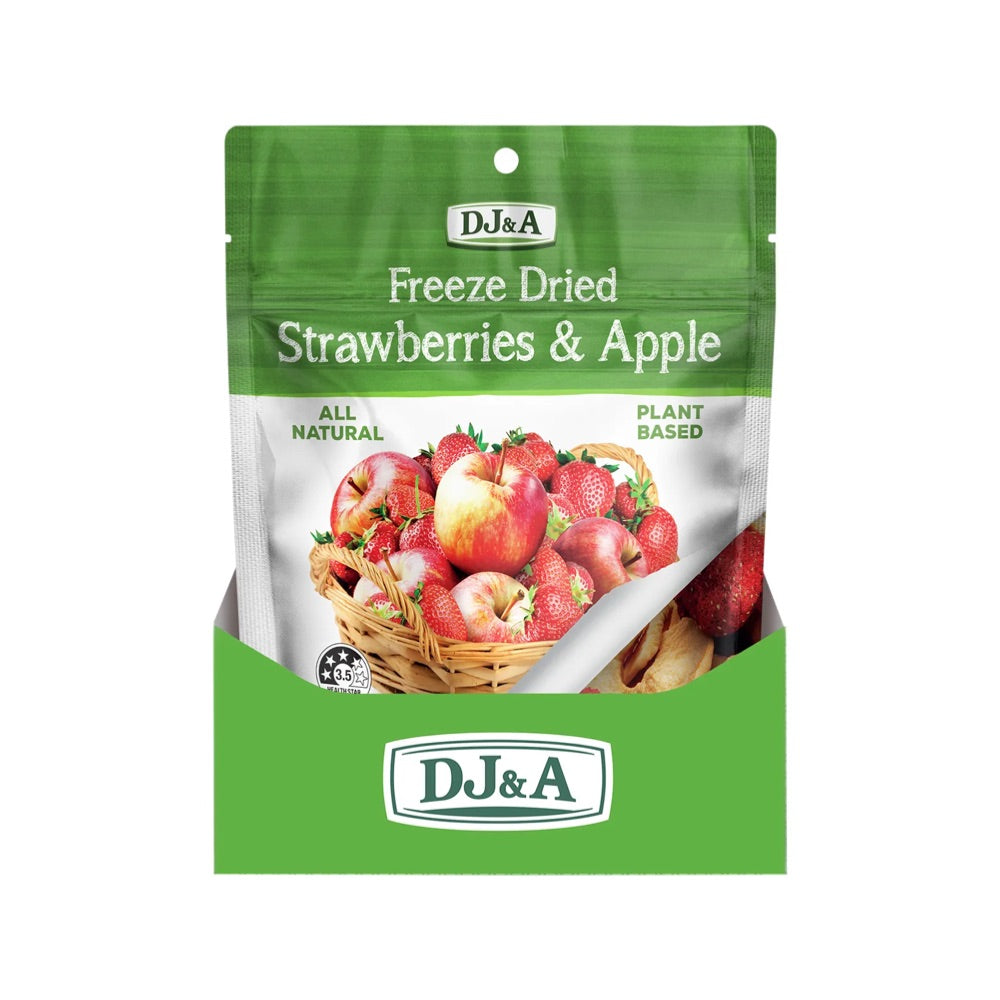 DJ&A Freeze Dried Strawberries & Apple - 10x25g