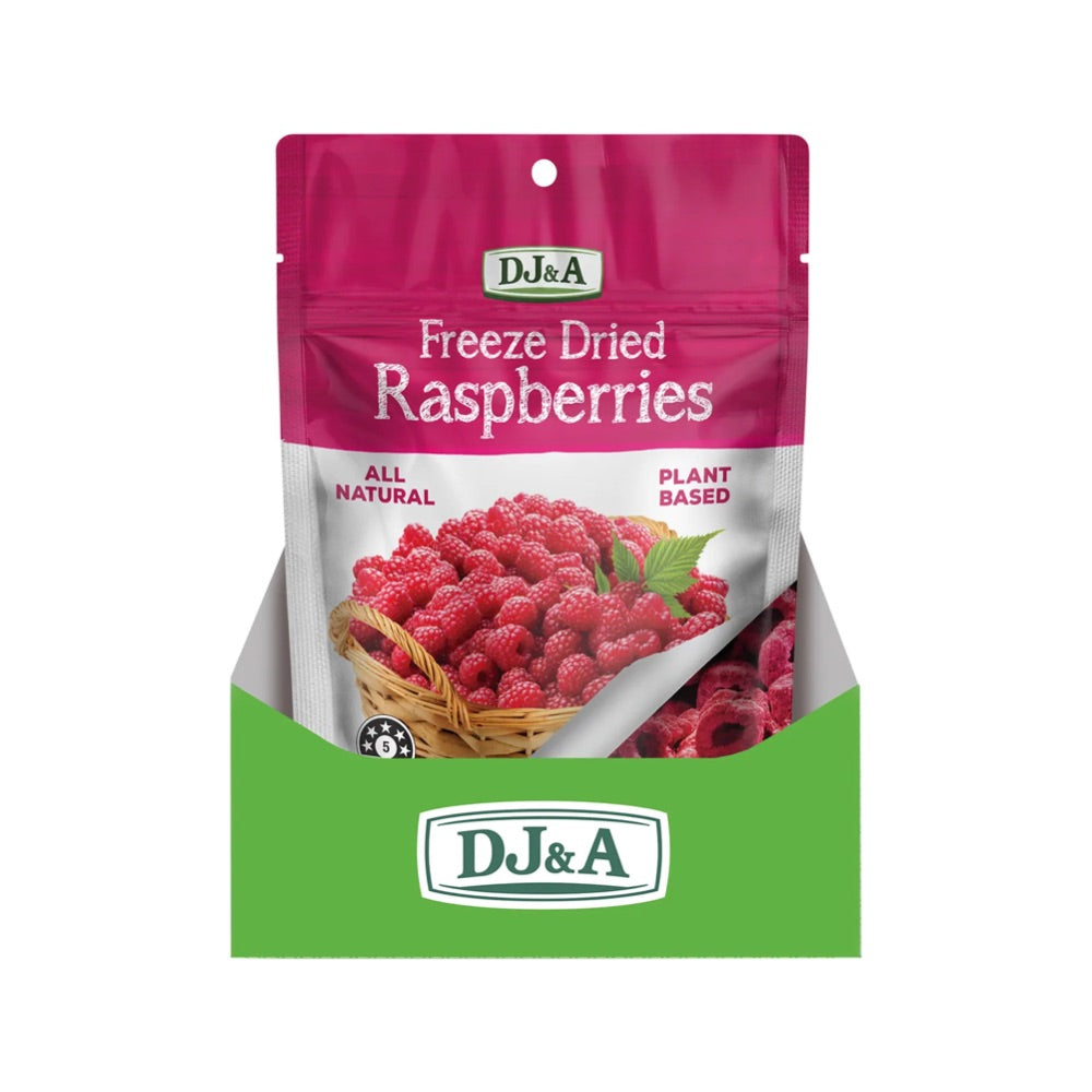 DJ&A Freeze Dried Raspberries - 10x20g
