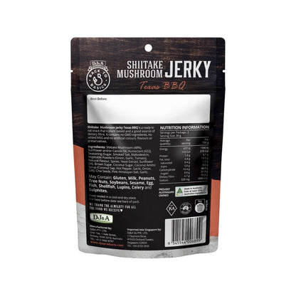 DJ&A Shiitake Mushroom Jerky Texas BBQ - 12x60g