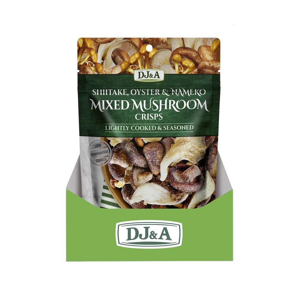 DJ&A Mixed Mushroom Crisps - 12x30g