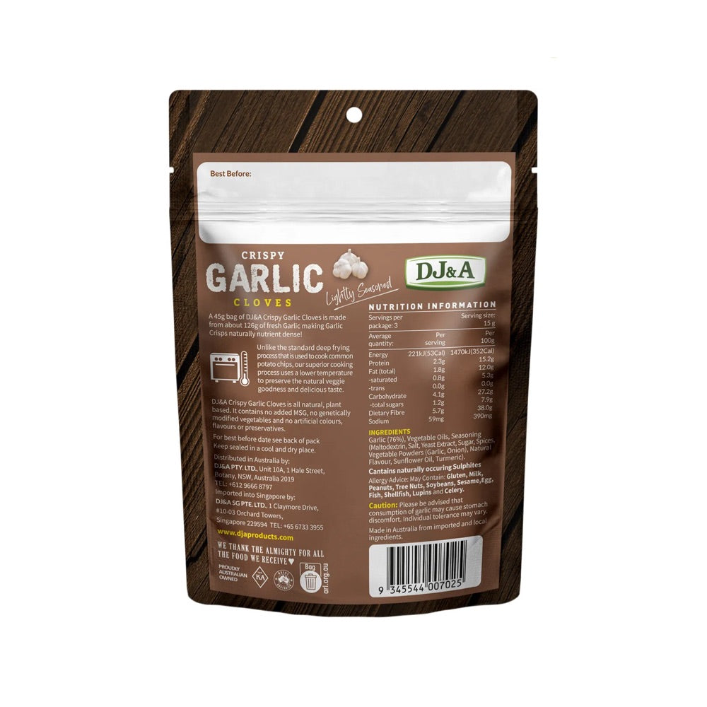 DJ&A Crispy Garlic Cloves - 12x45g