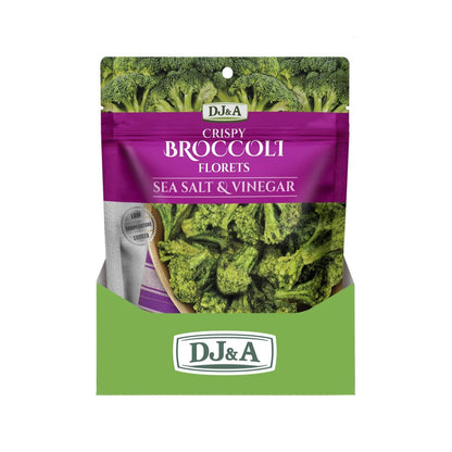 DJ&A Crispy Broccoli Florets Sea Salt & Vinegar - 12x25g