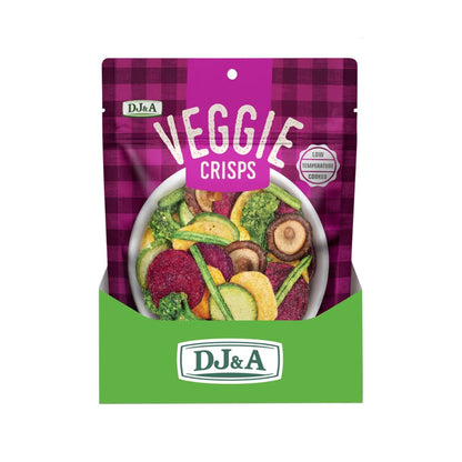 DJ&A Veggie Crisps Sea Salt & Vinegar - 9x90g