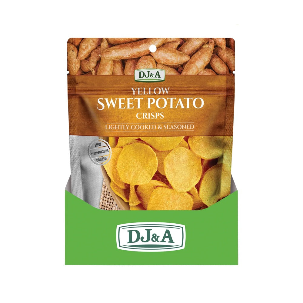 DJ&A Yellow Sweet Potato Crisps - 10x55g