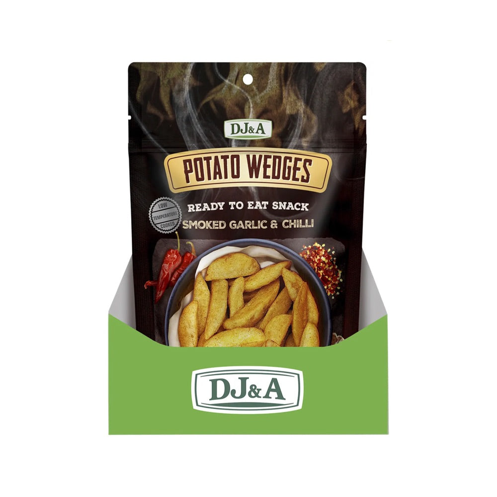 DJ&A Potato Wedges Smoked Garlic & Chilli - 9x100g
