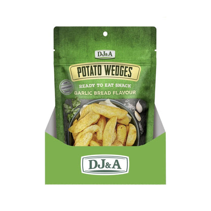DJ&A Potato Wedges Garlic Bread Flavour - 9x100g