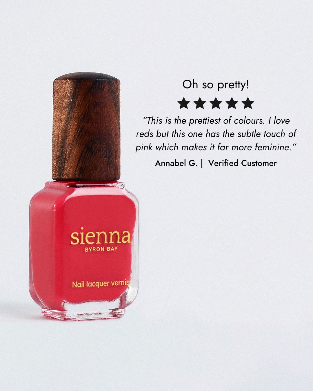Sienna Nail Polish Dance - Bright Pink Topaz - 10ml