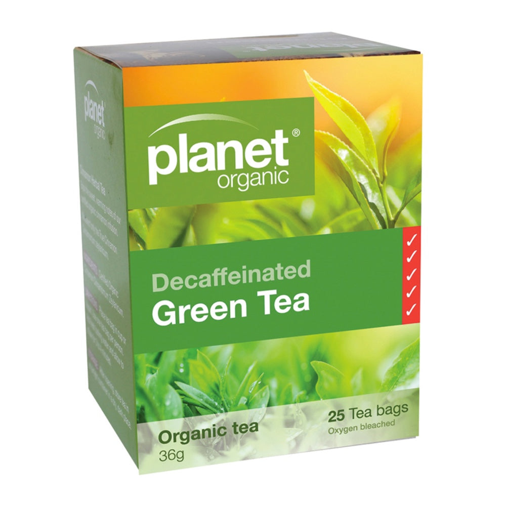 PLANET ORGANIC Herbal Decaffeinated Green Tea 25 Bags