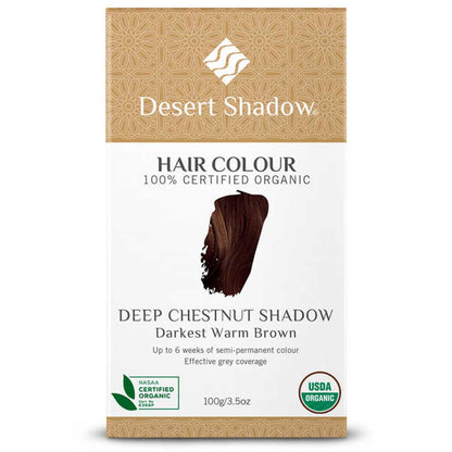 Desert Shadow Organic Hair Dye Deep Chestnut Shadow - 100g