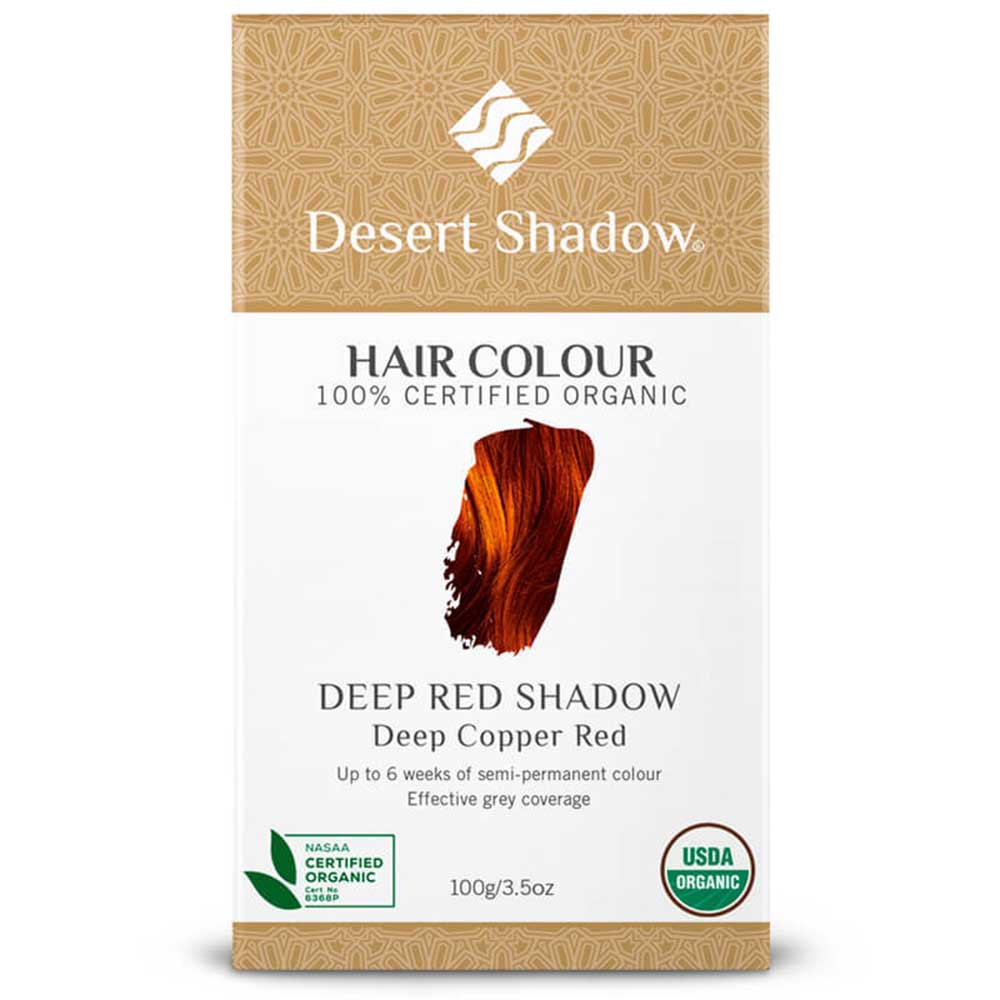 Desert Shadow Organic Hair Dye Deep Red Shadow - 100g