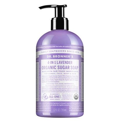 Dr Bronner's 4 in 1 Pump Soap - Lavender - 355ml