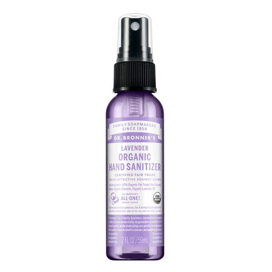 Dr Bronner's Hand Sanitising Spray - Lavender - 59ml