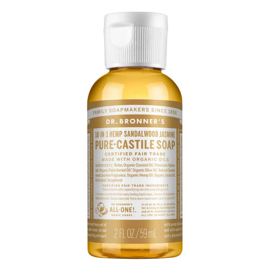 Dr Bronner's Pure Castile Liquid Soap - Sandalwood Jasmine - 59ml