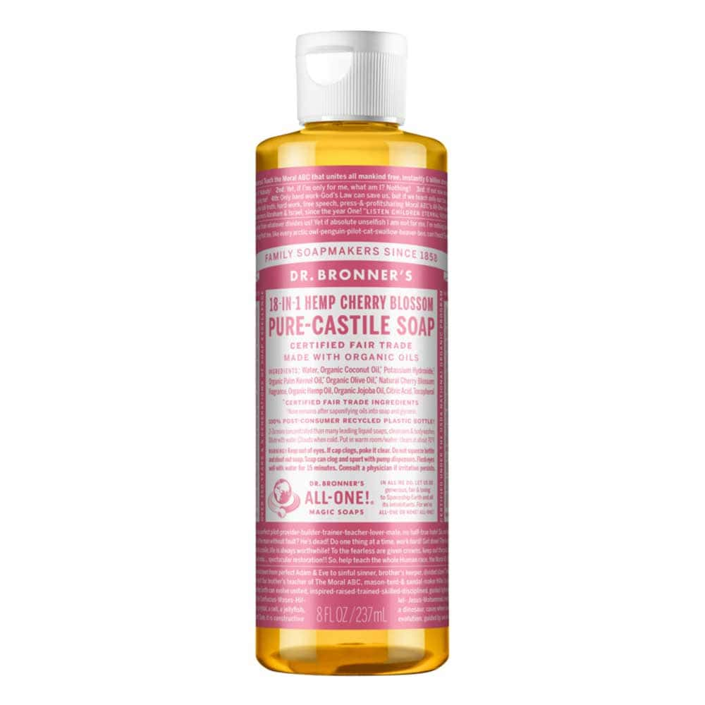 Dr Bronner's Pure Castile Liquid Soap - Cherry Blossom - 237ml