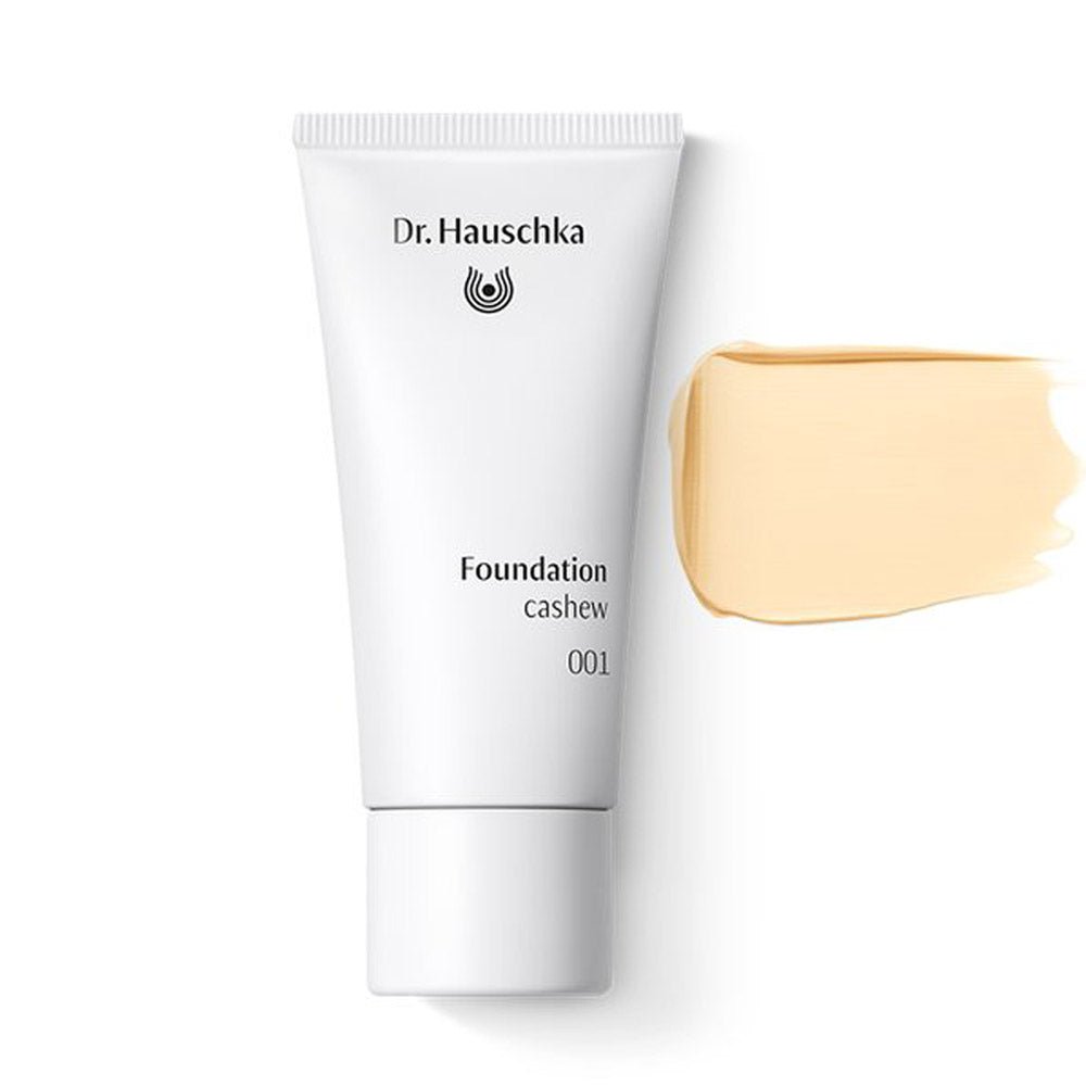 Dr. Hauschka foundation tube with a swatch on a white background