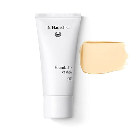 Dr. Hauschka foundation tube with a swatch on a white background