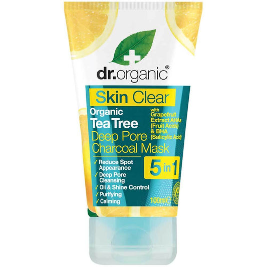 Dr. Organic Skin Clear Deep Pore Charcoal Mask - 100ml