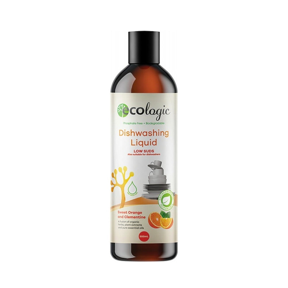 ECOLOGIC Dishwash Liquid Sweet Orange & Clementine - 500ml - L'Organic