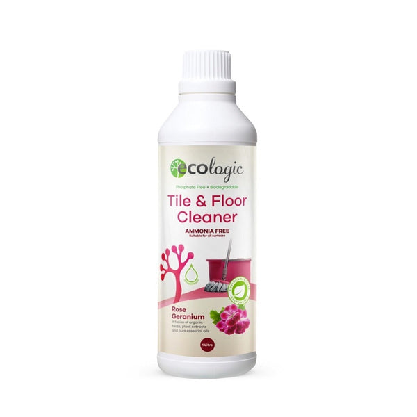 ECOLOGIC Tile & Floor Cleaner Rose Geranium - 1L - L'Organic