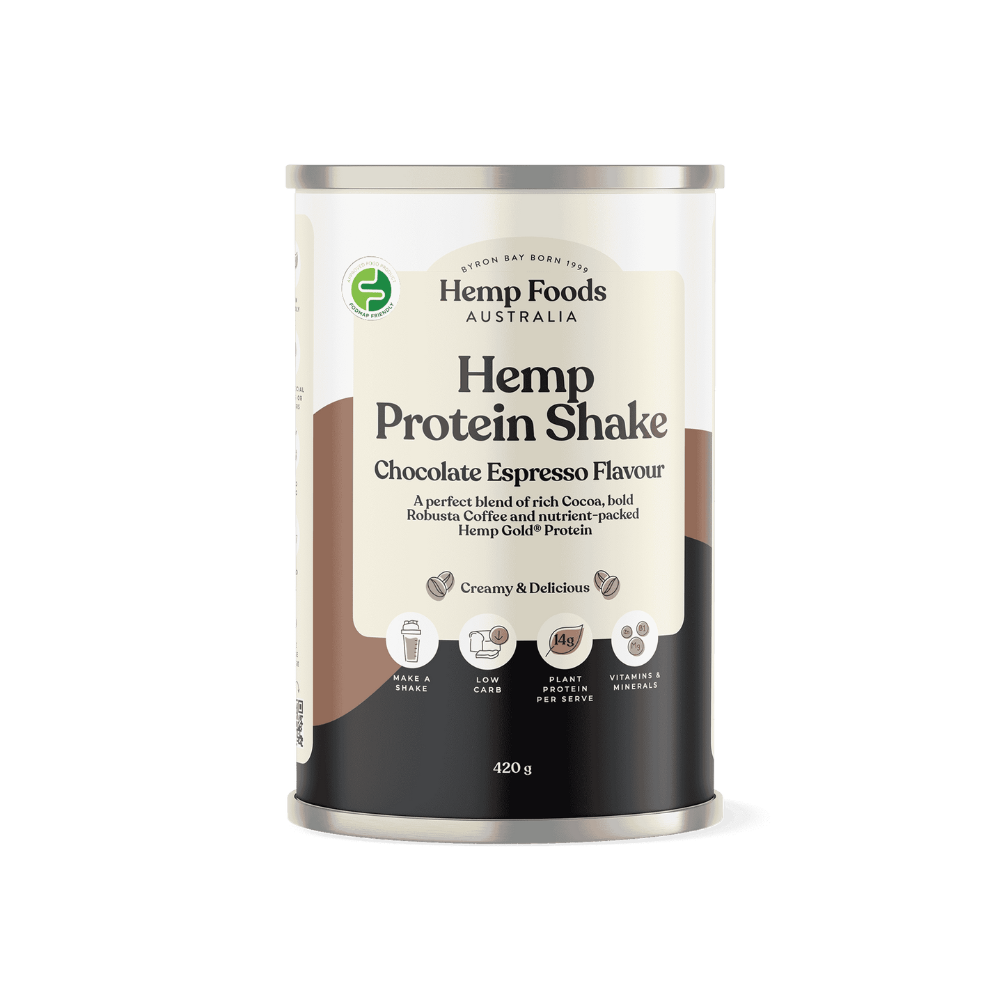 Hemp Foods Aus Hemp Protein Shake Chocolate Espresso - 420g - L'Organic
