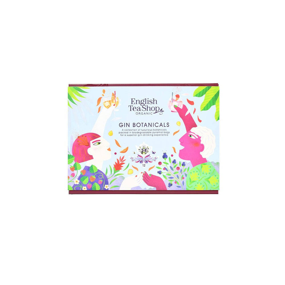 ENGLISH TEA SHOP Gift Pack Gin Botanical 12 Pyramid Tea Bags - L'Organic