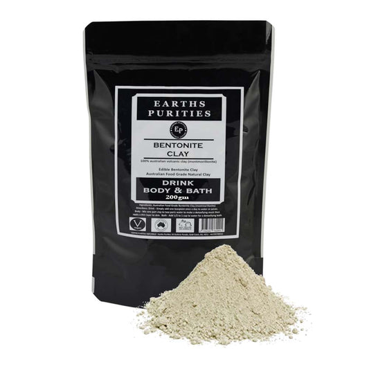 Earths Purities Drink, Body & Bath Bentonite Clay - 200g