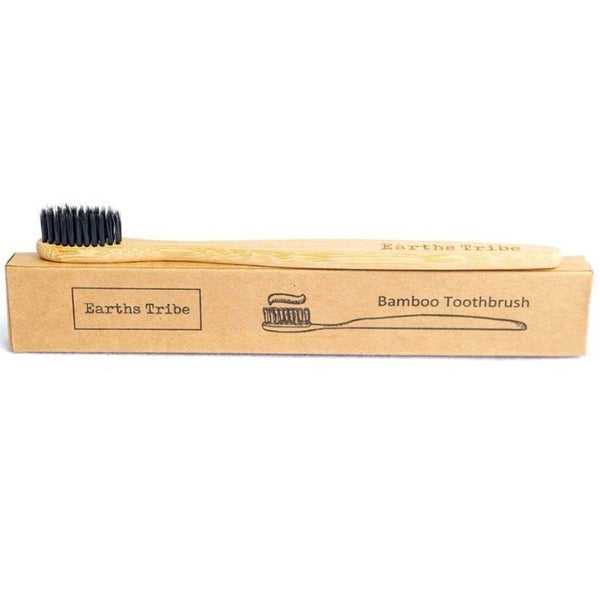 Earths Tribe Adult Bamboo Toothbrush with Packaging