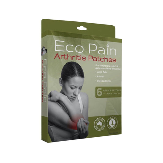 Byron Naturals Eco Pain Patches Arthritis (Arnica Patches - 5cm x 13cm) - 6 Pack - L'Organic