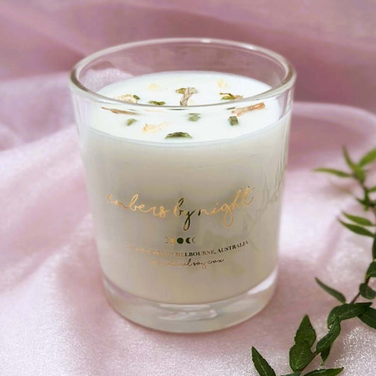 Embers By Night Crystal Infused Candle - French Pear - L'Organic