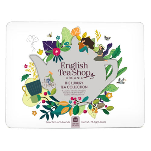 English Tea Shop The Luxury Tea Collection White Tin - L'Organic