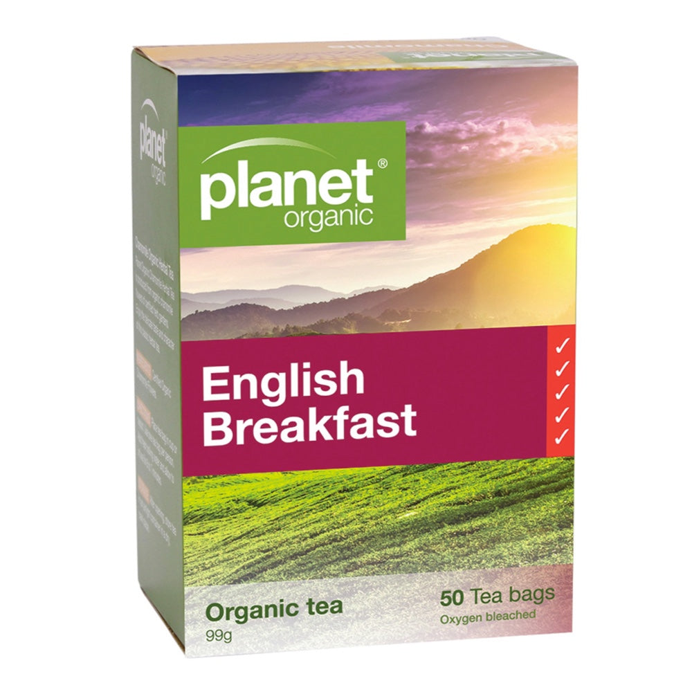 PLANET ORGANIC English Breakfast Herbal Tea 50 Bags