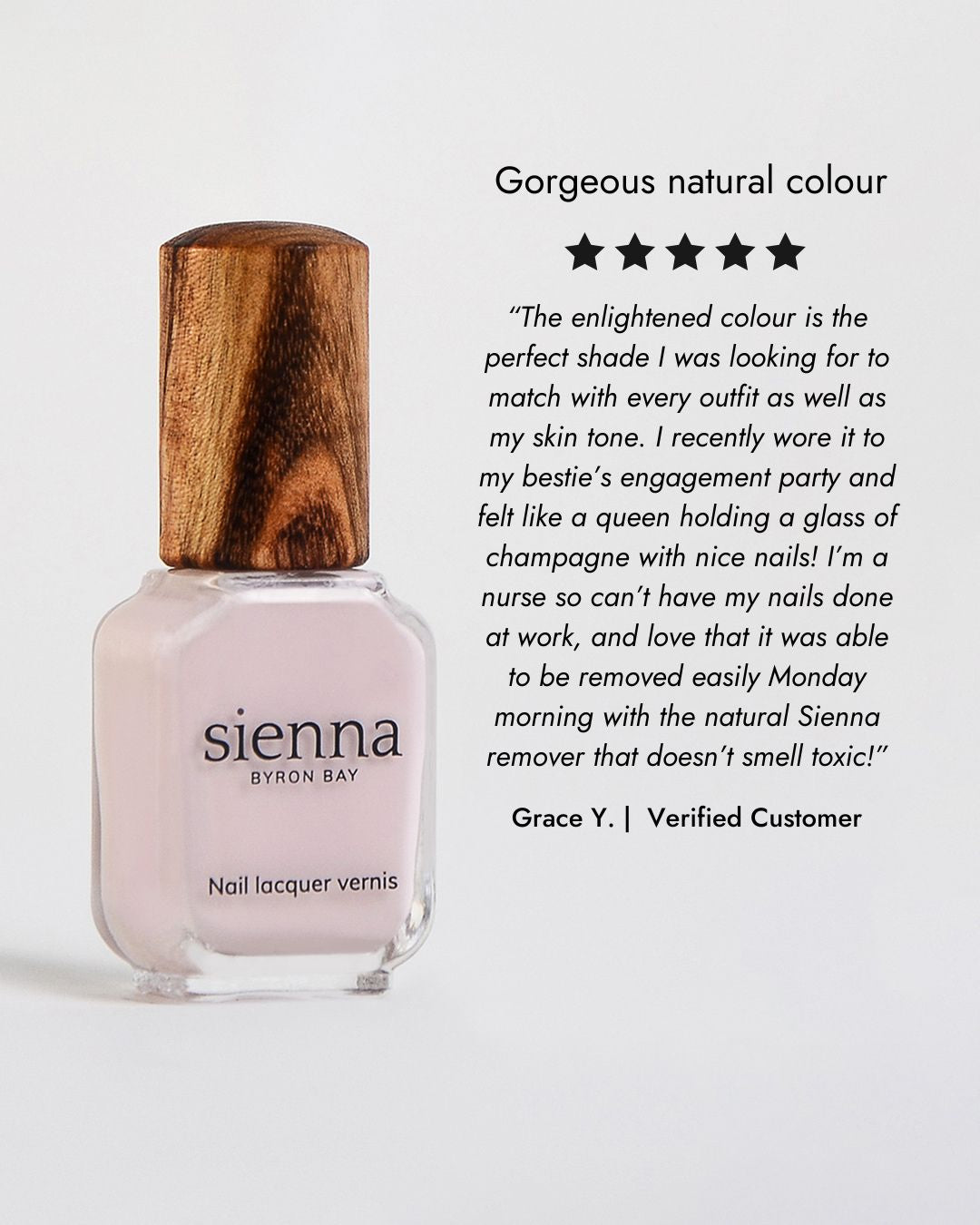 Sienna Nail Polish Enlightened - Misty Lilac - 10ml