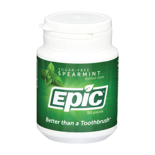 EPIC Xylitol Chewing Gum Spearmint - 50 pieces - L'Organic