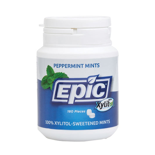 EPIC Xylitol Dental Mints Peppermint - 180 pieces - L'Organic