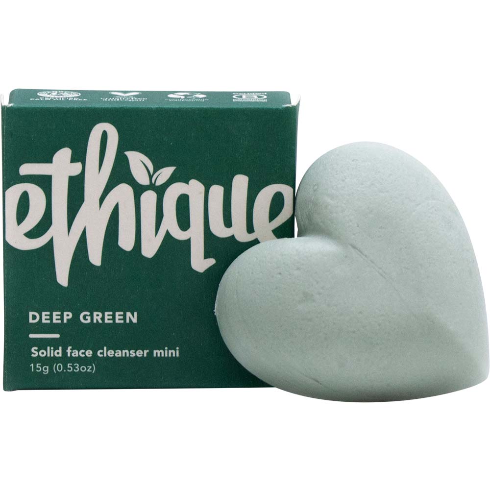 Ethique Mini Deep Green Face Facial Cleanser - Oily to Normal Skin - 15g