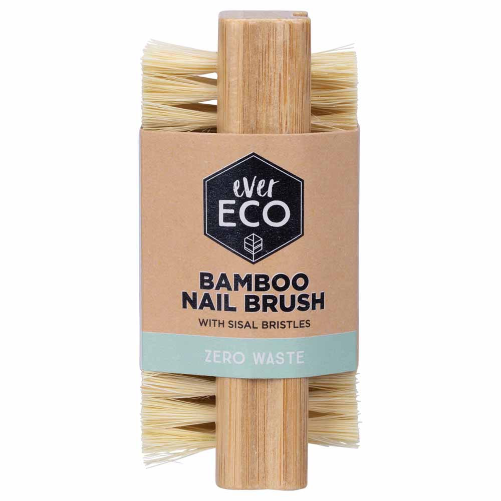 Ever Eco Bamboo Nail Brush With Sisal Bristles - 1 Pack