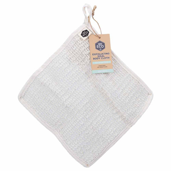 Ever Eco Exfoliating Sisal Body Cloth 100% Natural Fibres - 1 Pack