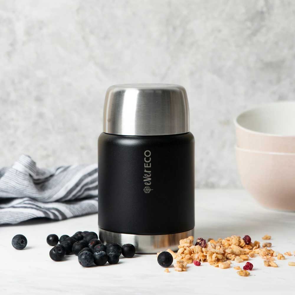 Ever Eco Insulated Stainless Steel Food Jar Onyx - 500ml