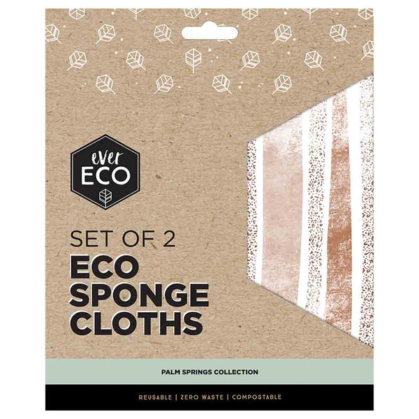 Ever Eco Sponge Cloths Palm Springs Collection - 2 Pack