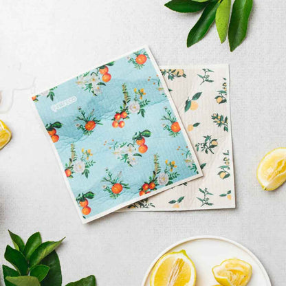 Ever Eco Sponge Cloths Vintage Citrus Collection - 2 Pack