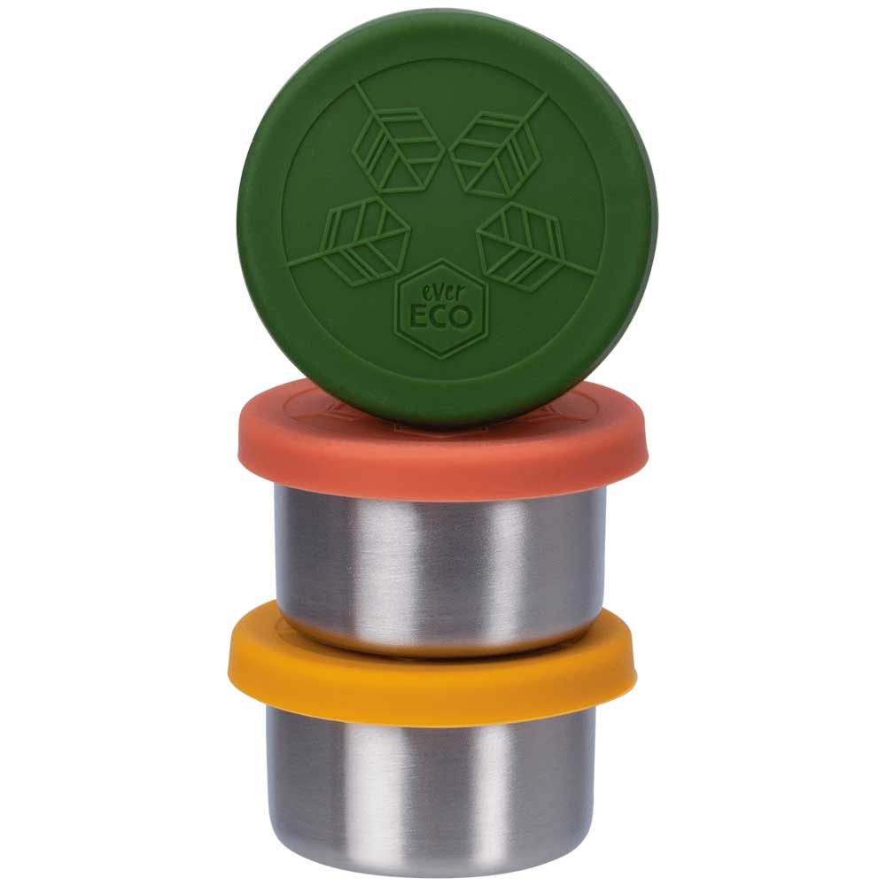 Ever Eco Stainless Steel Mini Containers Leak Resistant - Autumn - 3 ...