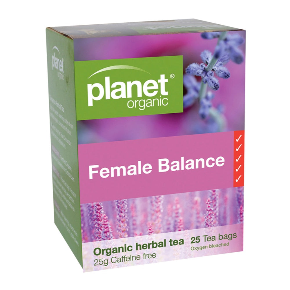 PLANET ORGANIC Female Balance Herbal Tea 25 Bags