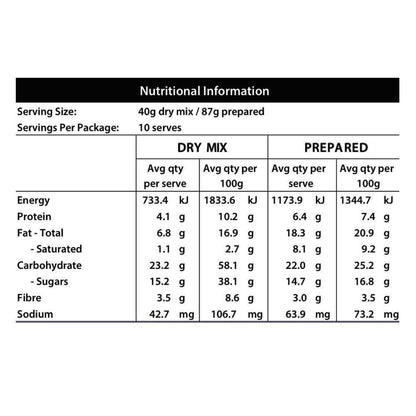 Food to Nourish Decadent Chocolate Cake Mix - 400g