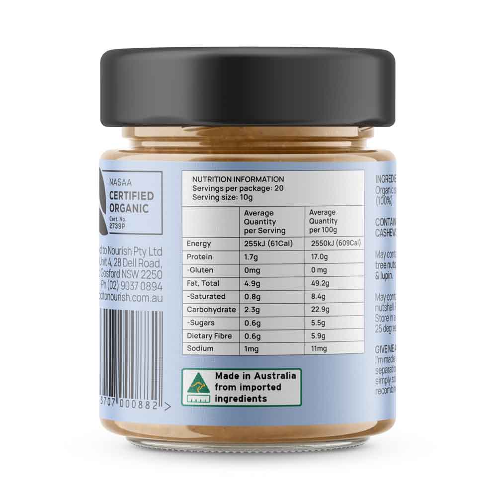 Food to Nourish Sprouted Cashew Spread - 200g